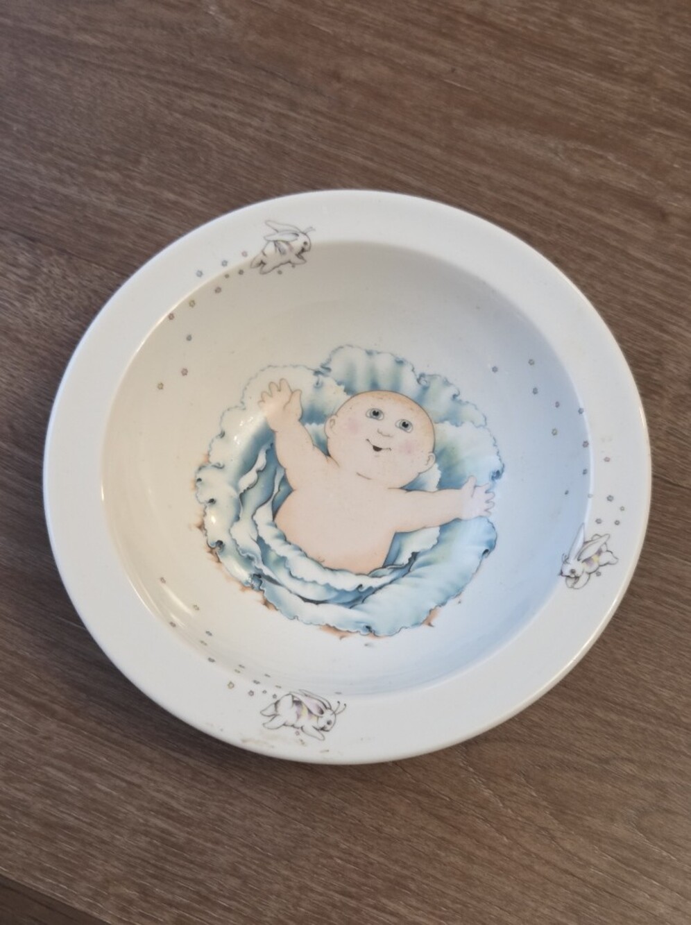 Vintage Cabbage Patch Kids Bowl 1984 Royal Worcester Fine Porcelain England